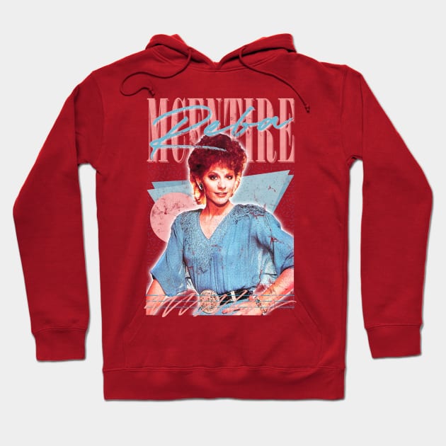 Reba McEntire // Vintage Faded 80s Style Fan Design Hoodie by DankFutura